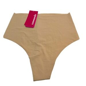 Commando Women's Classic High-Rise Thong Beige Small/Medium